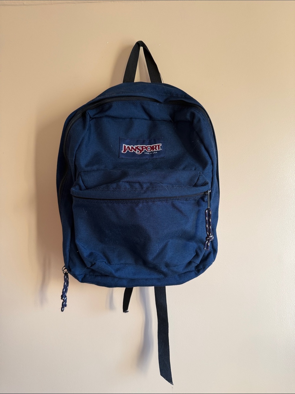 Jansport Navy Everyday Backpack with Front Zip Pocket